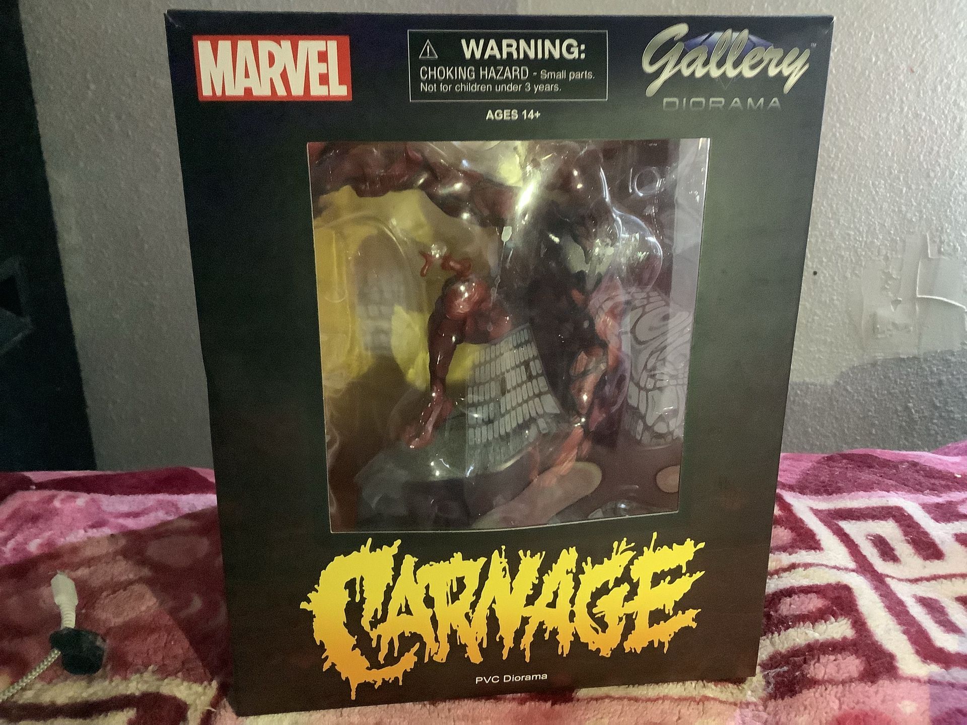 Marvel Gallery Carnage PVC Diorama Statue – Diamond Select – 9” Figure – Complete