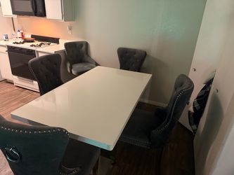 Dinning room set and 3 bar stools
