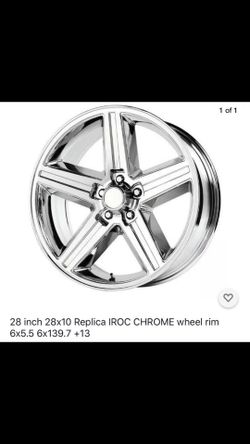 28/10⚡️6 lugs⚡️Chevy -Ford -dodge ⚡️4 NeW Wheels ⚡️Irok wheels 💥Chrome 💥1999$