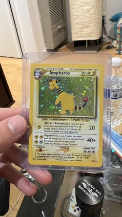 Double Holo Ampharos Neo Revelation