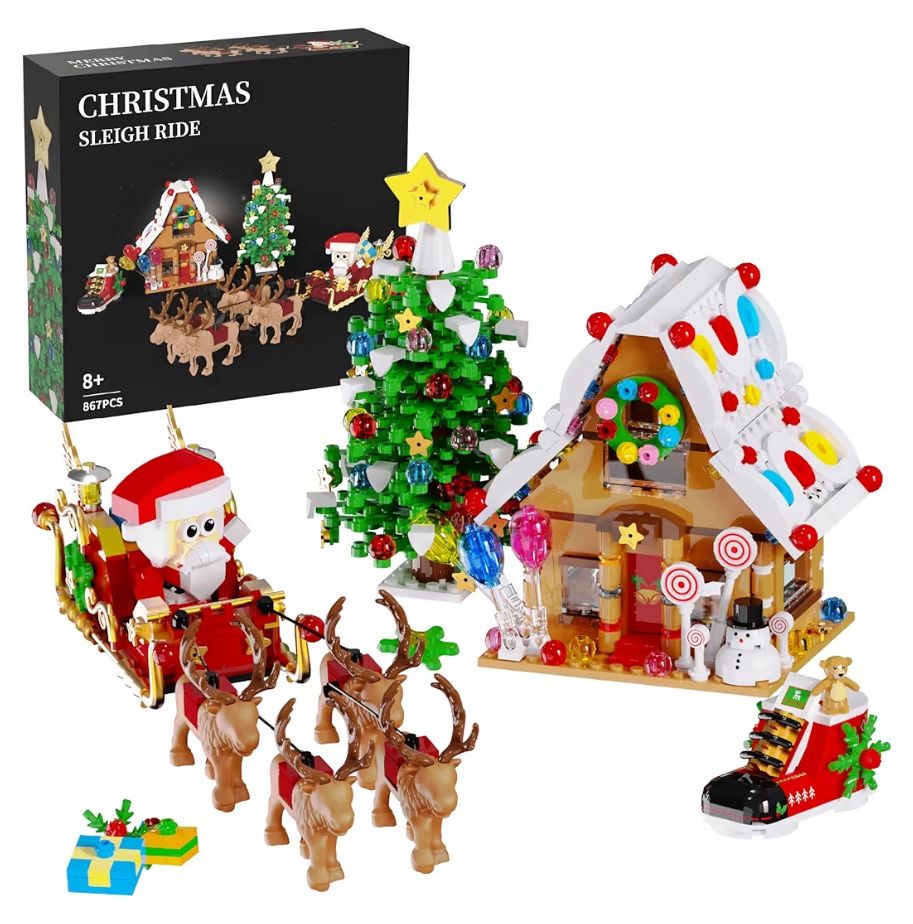 Christmas Toy Block Set 867 Piece Set