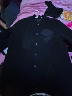 LA Lakers Varsity Jacket All Black