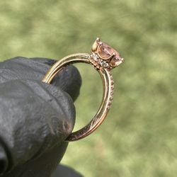 Pandora Pink Sparkling Crown Solitaire Ring