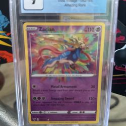 Zacian Cgc Grade 9 Pokémon Card. 082/185