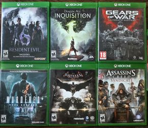 6 Xbox One Games Bundle