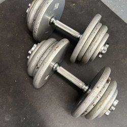 50lb Adjustable Dumbbells (100lb Total)