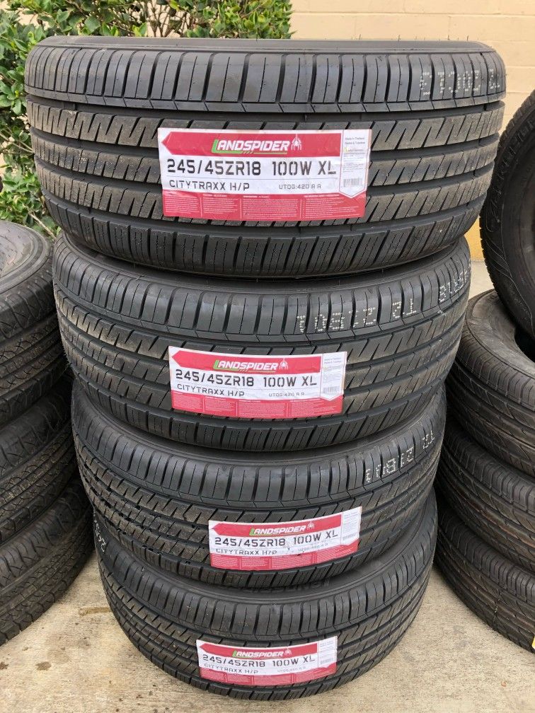 245/45/18 Set Of 4 New Tires LANDSPIDER