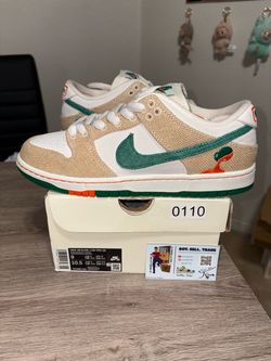 Size 9 mens - Nike SB Dunk Low x Jarritos White Green Orange