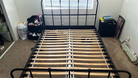 Ikea Black Metal Bedframe