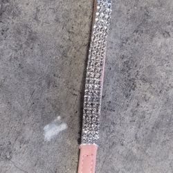 Dog Or Small Cat Collar With  Rhingstones