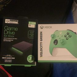 Xbox Controller And 2TB Hard Drive