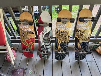4 Brand New Skate boards