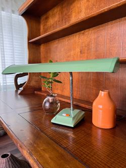 Vintage Green Gooseneck Desk Lamp