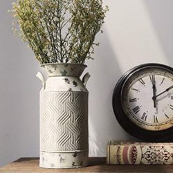 Decorative Vintage Galvanized Milk Can