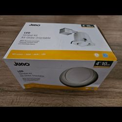 Juno White LED Remodel And New Construction Recessed Light Kit 4"  