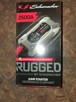 Rugged 2500A jump starter