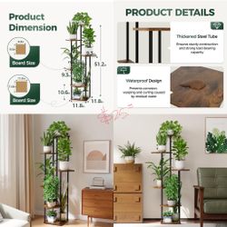 Bamworld Tall Plant Stand Indoor