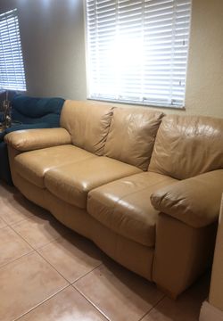 Leather couch