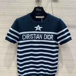 Knit Short-Sleeve Top M