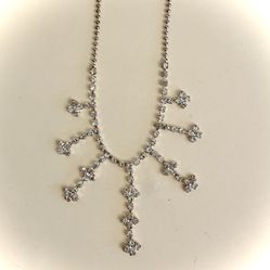 Preowned Necklace With Crystal Dangles #010116N