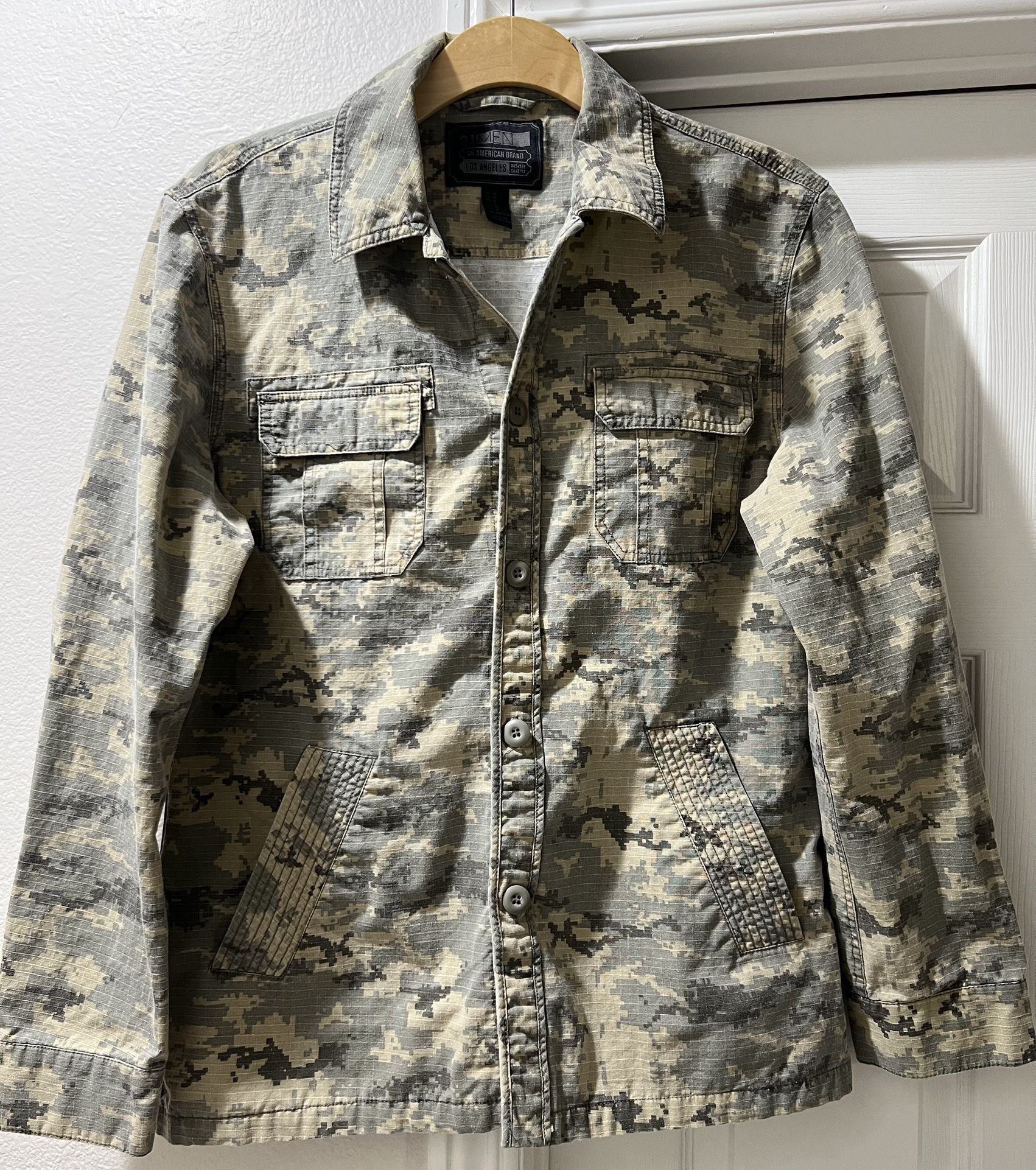 Men’s Lightweight Army Print Jacket MEDIUM