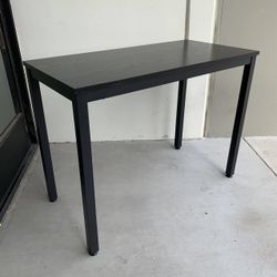 New In Box 40Lx20Dx30H Inches Desk Office Computer Writing Accent Table Steel Legs Black Laminate Furniture 