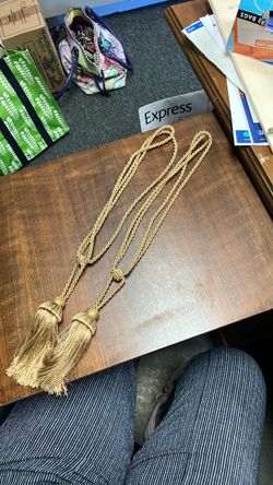 Gold Rope Curtain Tassel Tieback