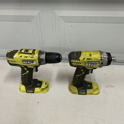 Ryobi 18V Drill Driver And Impact Driver (Tool Only)