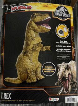 Like New Inflatable T-REX Kids Costume