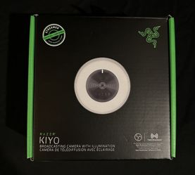 Razer Kiyo Webcam - Gaming Web Camera with Ring Light | 1080p @ 30 fps