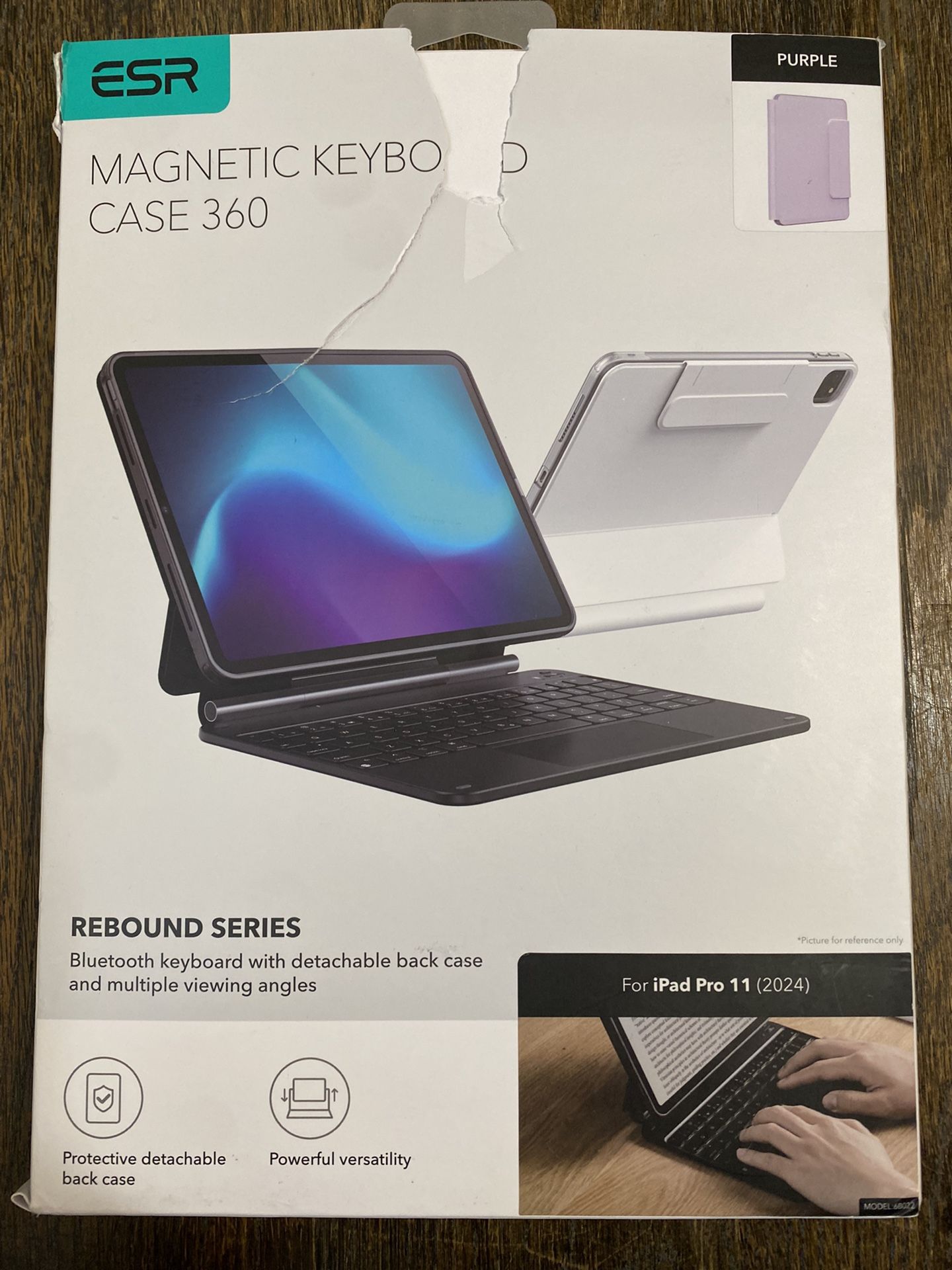 ESR iPad Air 11 Inch Case with Keyboard M3 M2 & iPad Pro 11 Air 5/4 Gen Magnetic