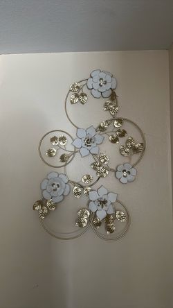 Metal Floral Wall Art Decor