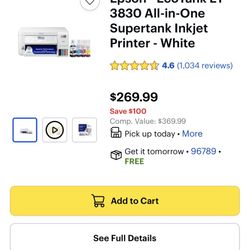 Printer Epson 3830