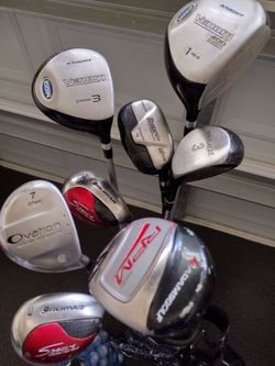 22 golf clubs, bag and balls in "Great" pre-owned condition