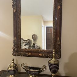 Mirror and Console Table