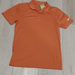 NEW Nike Gold Polo Size Small Men's Orange 