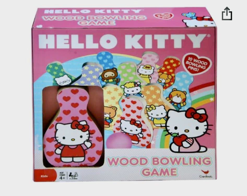 Hello Kitty Wood Bowling Game