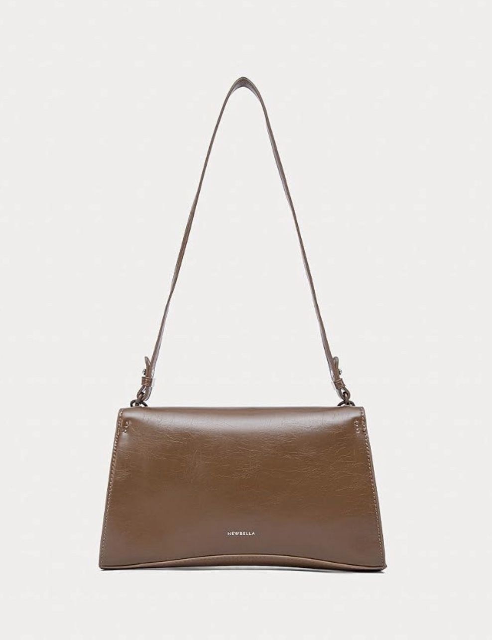 NEWBELLA Chain Strap Shoulder Bag, Brown – New $30