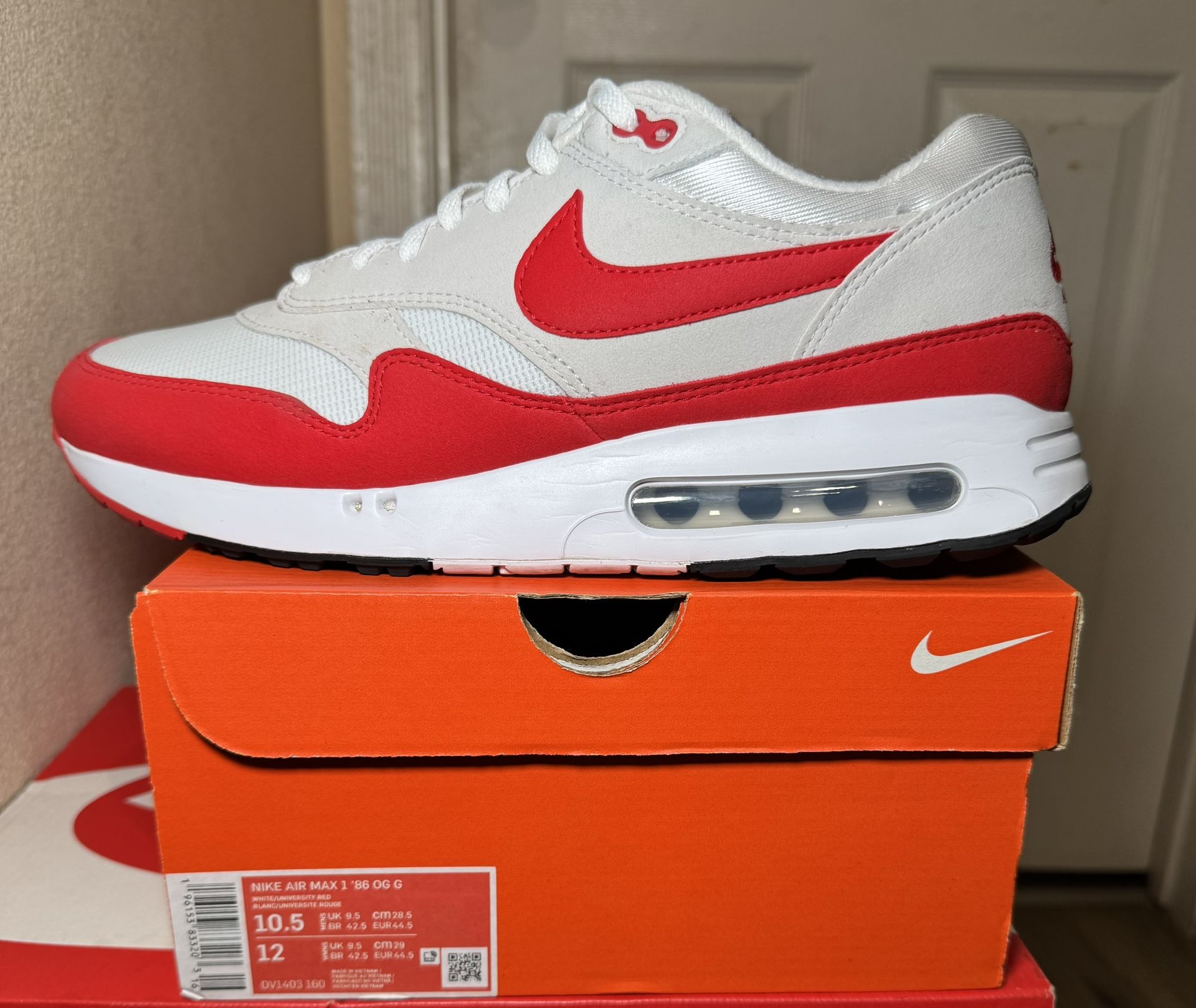 Nike Air Max 1 Big Bubble Red Golf