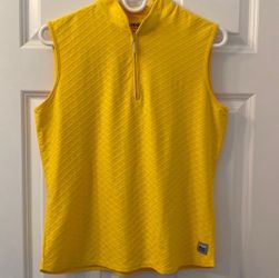 Annika Cutter & Buck Sleeveless Yellow Top  Medium.