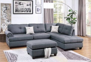 Sectionals with ottoman $999 no credit check financing