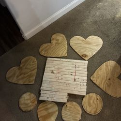 Homemade Standing Heart Flower Base