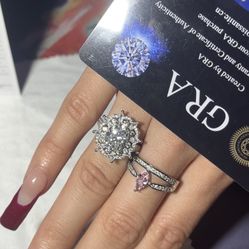 3 Carat Oval Moissanite Ring 💎 Size 6 | D Color VVS1 | GRA Certified | Sterling Silver