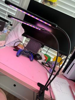 Dual Arm LED Grow Light with Desk Clamp