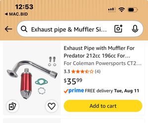 Mini Bike Exhaust