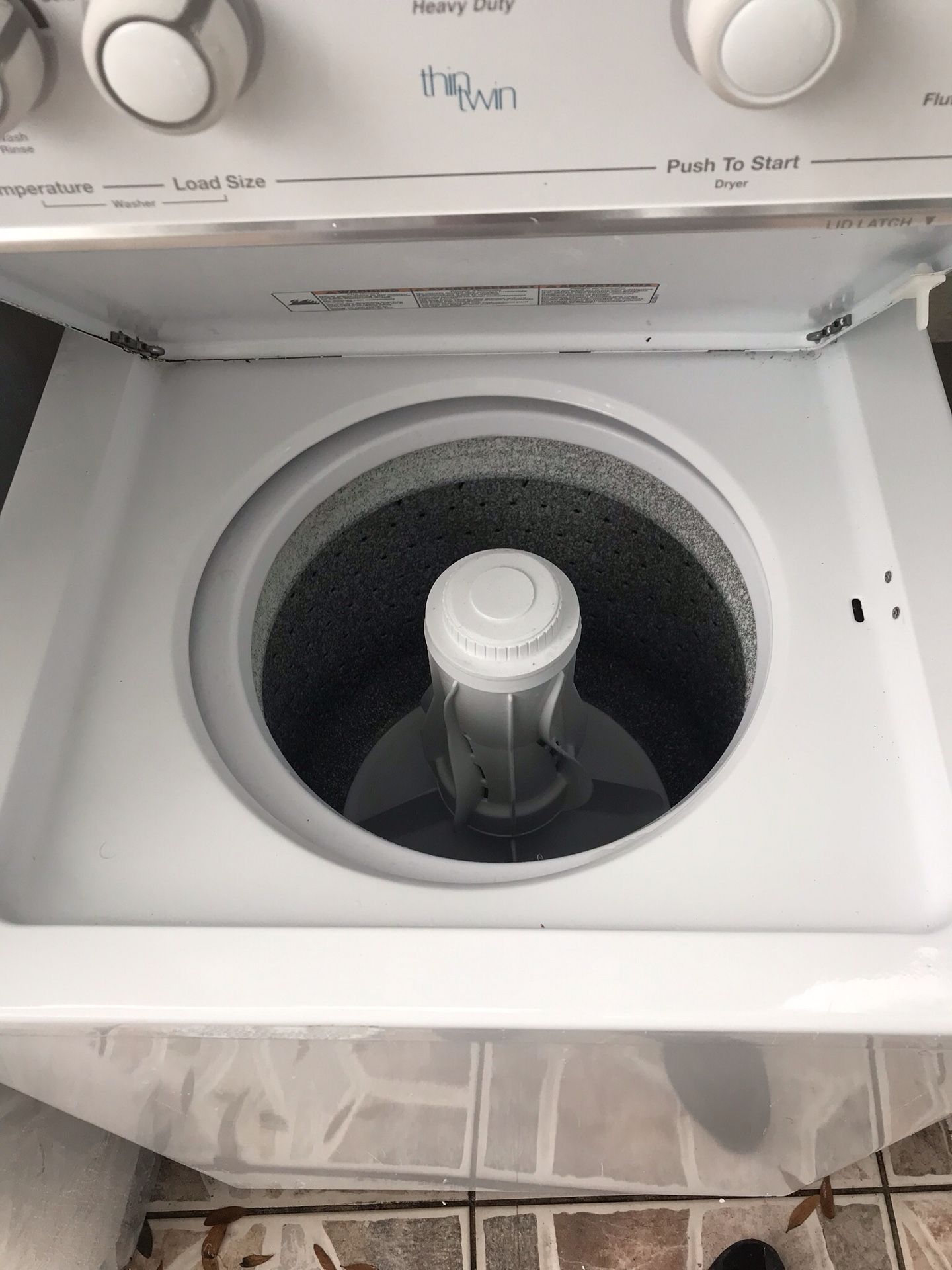 Stackable, washer and dryer white whirlpool for sale $399
