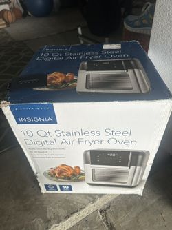 INSIGNIA 10Qt stainless steel Digital Air Fryer Oven