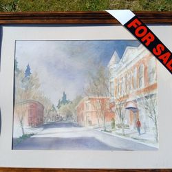 Main Street painting by Chuck Webster 