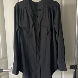 Time and Tru Women's Long Sleeve Utility Shirt Size XL