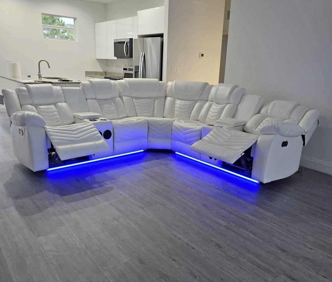 Power Recliner Sectional Sofa